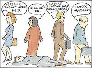 Efecto espectador. Wikimedia Commons